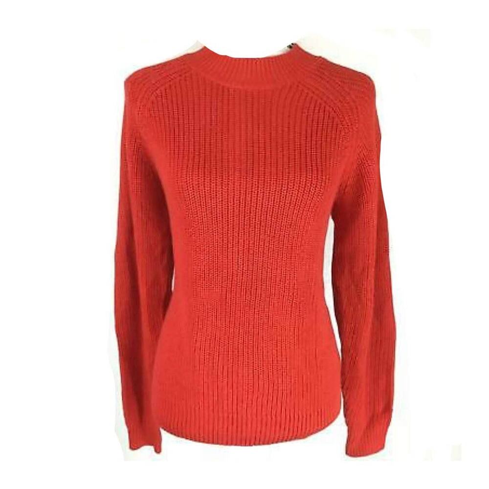 H&M Orange Cable Knit Sweater